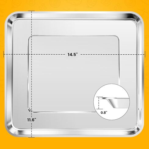 Air Fryer Basket Tray Replacement for Cuisinart TOA-95 Toaster Air Fryer Convection Oven, 14.5 * 11.6'' Non-stick Mesh Air Fryer Steel Basket Wire Rack Accessories Parts, Dishwasher Safe in Saudi Arabia