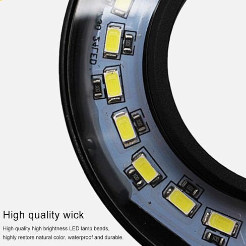 ضوء حوض السمك LED كامل الطيف، ضوء LED قابل للتعديل 360 درجة مع لوح الخيزران، مصباح يعمل بمنفذ USB للمناظر الطبيعية المصغرة للنباتات وخزان الأسماك والنباتات في أصص (الحجم: S) in Kuwait