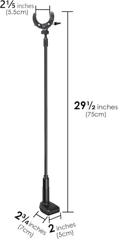 Linkidea Hair Dryer Stand, 360 Degree Rotating Blow Dryer Holder Hands-Free, Gooseneck Bracket with Clamp Mount for Dog Cat Grooming Home Salon in Saudi Arabia