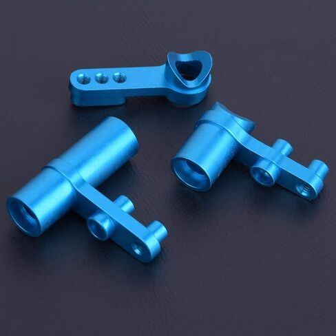 Jonlaki 3PCS Aluminum Steering Servo Saver Set for HSP :10 RC Model Car - Stylish, and Easy to Install (Blue) in Saudi Arabia