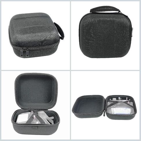EVA Hard Carrying Case Black Waterproof Versatile Portable Accessories Double Zipper Closure Spacious Professional Hardshell in Saudi Arabia