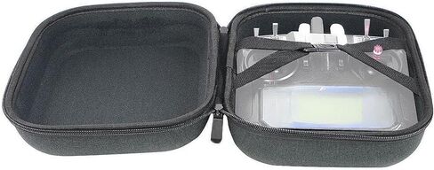 EVA Hard Carrying Case Black Waterproof Versatile Portable Accessories Double Zipper Closure Spacious Professional Hardshell in Saudi Arabia