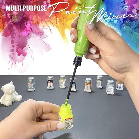 Pixiss Premium Resin Mixer - Handheld Rechargeable Epoxy Mixer, Epoxy Resin Mixer Pro Grade, Resin Stirrer for Resin, Resin Molds, Silicone Molds Mixing, Minimize Bubbles - (6 Paddles Included) in Saudi Arabia