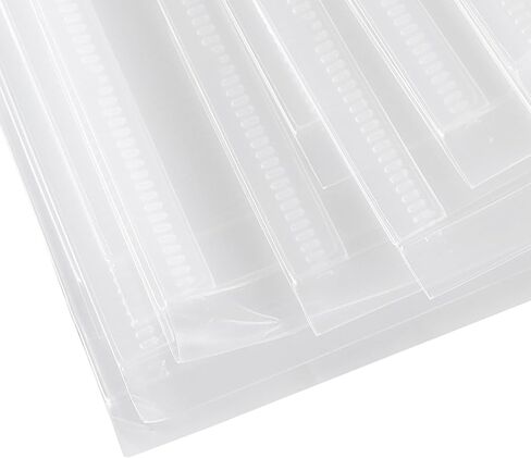 SINJEUN 40 PCS 12 x 12 Scrapbook Paper Holder, Top Loading Paper Storage Organizer with Button, Clear Document Folder for Holding Scrapbooking Vinyl Photos Cardstock in Saudi Arabia