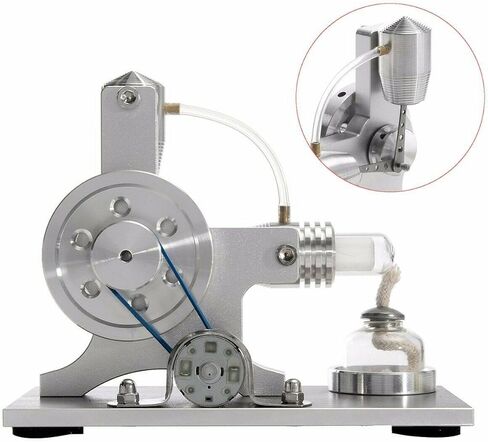 3-5V DIY Mini Silver Stirling Engine Model School Physics Engine Teaching Equipment Educational Tool in Saudi Arabia