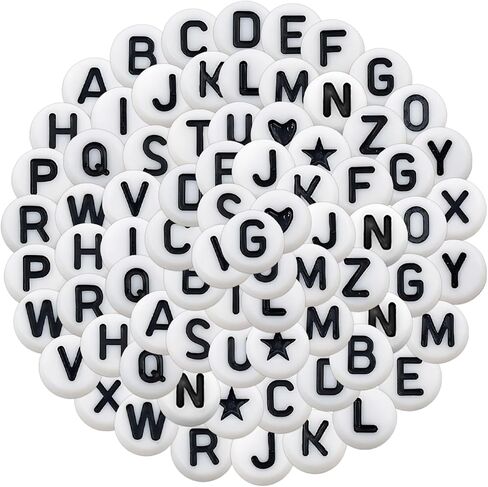 Letter Alphabet Stickers 252pcs Round White Background Black for Scrapbooking Journaling Organizing Marking and Decorating Various Surfaces in Saudi Arabia