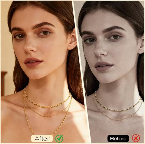Gold Necklace Extender, 4 Pcs Alloy 2" 4" 6" 8" Necklace Extenders for Women Adjustable Gold Chain Extenders for Necklaces for DIY Crafts, Jewelry Making, Bracelet, Anklet in Saudi Arabia