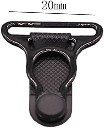 lasenersm 50 Pieces 20 mm Garter Belt Straps High Body Shaper Stockings Suspenders Corset Suspenders Clip Suspender Clips Garter Clips Grips Corset Sewing Supplies, Black in Saudi Arabia