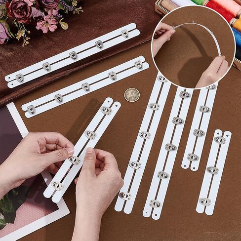NBEADS 7 Pcs 7 Styles Corset Busks, Spring Iron Stainless Steel Boning Corset Closure Busk Boning Support For Wedding Undergarment Dresses Hook And Eye Closure For Bustier Waist Trainer in Saudi Arabia