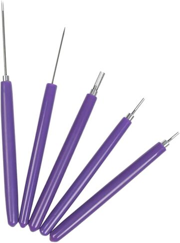 TOPPERFUN 10-Piece DIY Paper Roll Pen Tool Set Paper Long Needles Hand Tools for Crafts Ceramic Flower Needle Nail Art Origami in Saudi Arabia