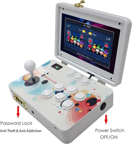 9800 in 1 Hand-held Portable Arcade Game Console 10.1-inch HD Screen Dual Players 3D Retro Electronic Metal Box, Retro Video Game Machine Search/Hide/Pause Games in Saudi Arabia