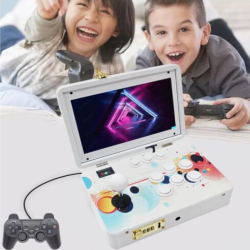 9800 in 1 Hand-held Portable Arcade Game Console 10.1-inch HD Screen Dual Players 3D Retro Electronic Metal Box, Retro Video Game Machine Search/Hide/Pause Games in Saudi Arabia