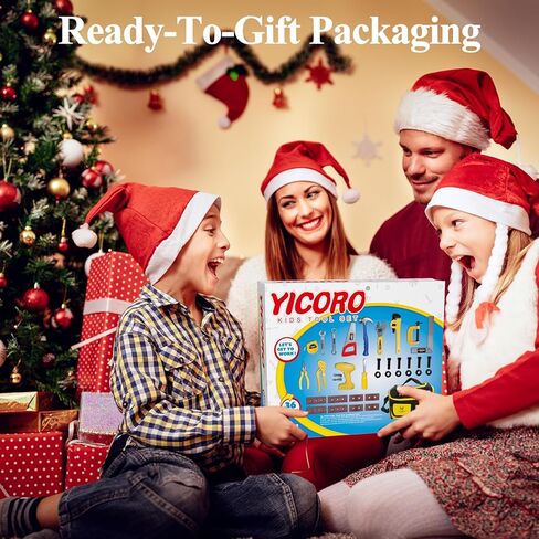 Kids Tool Set – 36 PCS Toddler Tool Set with Electric Drill, Pretend Play Toy Tools for Kids Ages 3,4,5,6,7,8 Years Old, Boy Toys in Kuwait