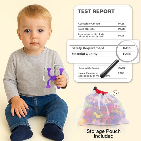 Kids Stem Sensory Building Toys - 50pcs Fine Motor Skills Toys for Toddlers, Educational Toy for Kid Activities, Travel Toy for Airplane, Car, ADHD in Saudi Arabia