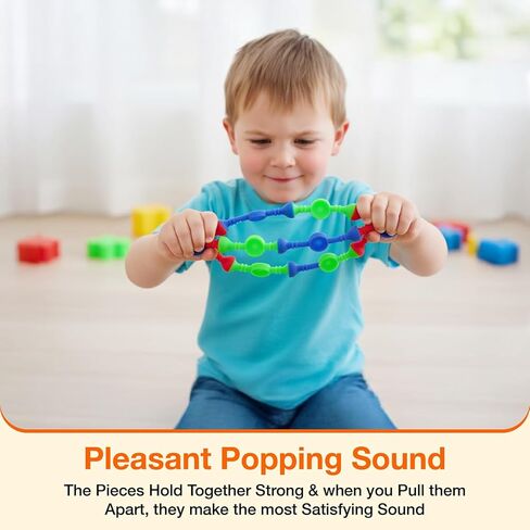 Kids Stem Sensory Building Toys - 50pcs Fine Motor Skills Toys for Toddlers, Educational Toy for Kid Activities, Travel Toy for Airplane, Car, ADHD in Saudi Arabia