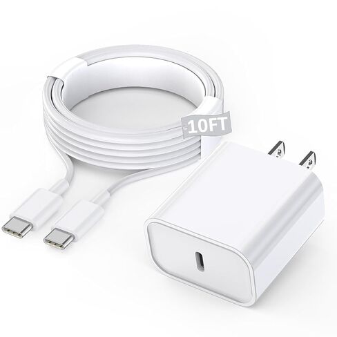 USB C Apple Fast Charger for iPad Pro 12.9/11 in 2022/2021/2020/2018,iPad 10th,iPad Air 4th/5th 10.9",iPad Mini 6th Generation,iPad Charger Fast Charging Wall Charger Block with 6FT USB C to C Cable in Kuwait