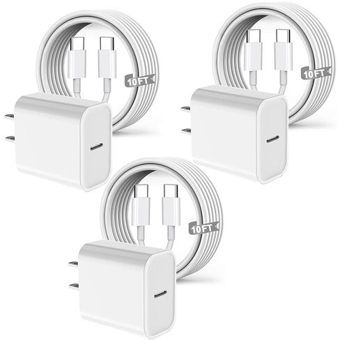 USB C Apple Fast Charger for iPad Pro 12.9/11 in 2022/2021/2020/2018,iPad 10th,iPad Air 4th/5th 10.9",iPad Mini 6th Generation,iPad Charger Fast Charging Wall Charger Block with 6FT USB C to C Cable in Kuwait