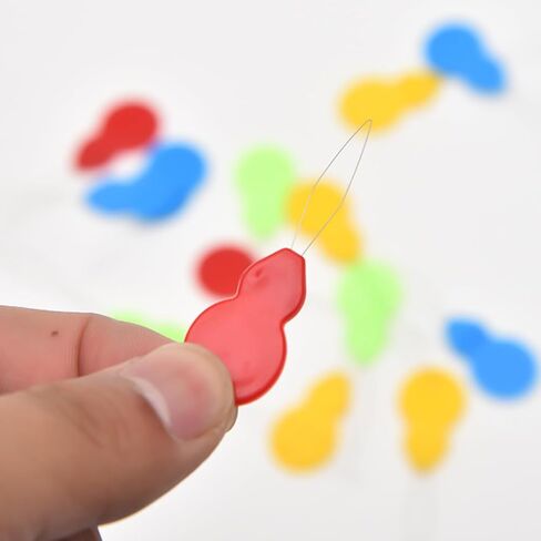20 قطعة من خيوط إبرة بلاستيكية على شكل قرع، حلقة سلك بلاستيكية، أداة خياطة يدوية لخياطة الإبرة، 4 ألوان متاحة in Saudi Arabia