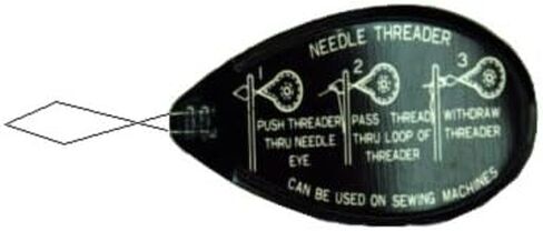 item4ever Needle Threader inserter Wire Bow Type, Very Strong, Black Color #wb1 (10) in Saudi Arabia