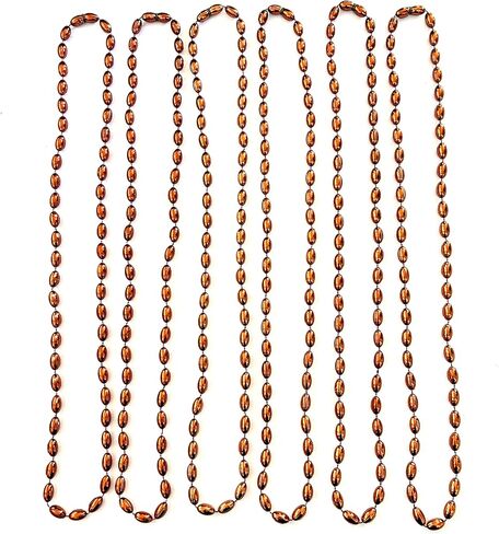 12 Pcs Sports Football Party Brown Beads Mardi Gras Beads Football Sport Events Party Supplies in Saudi Arabia