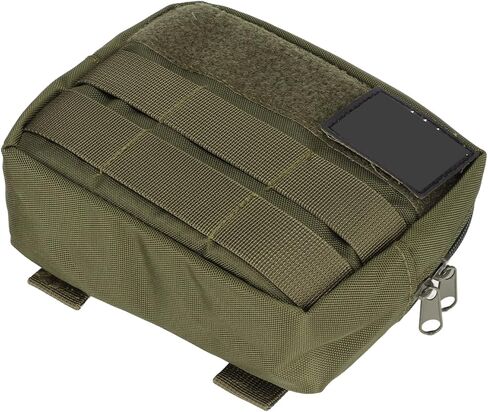 Yctze Dog Vest Bag - HandsFree Saddle Bag Backpack for Training, Hiking & Camping - Ideal for Long Walks Army Green (Zipper Bag-Military Green) in Saudi Arabia