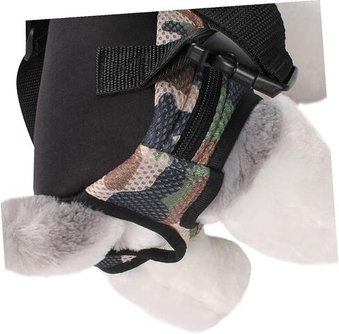 Yardwe حقيبة صدر للحيوانات الأليفة قابلة للتعديل مع شبكة مسامية وخطاف أمان، حامل مريح للكتف للكلاب والقطط، حقيبة ظهر للسفر مموهة للجيش S in Kuwait