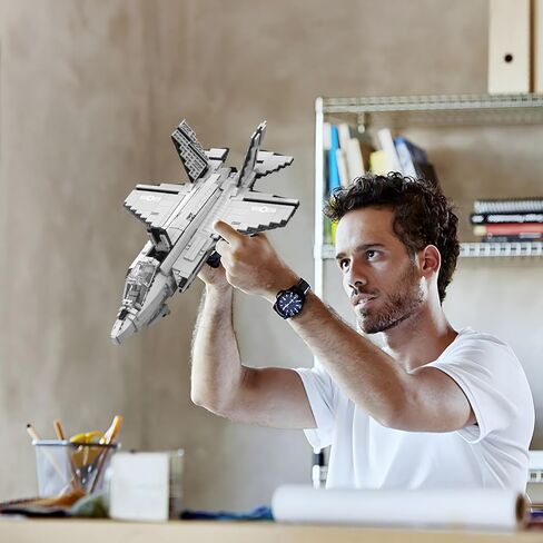 مجموعة بناء طائرة مقاتلة عسكرية من JMBricklayer 60004، F-35 Lightning II Joint Strike Fighter Airplane مجموعات ألعاب الجيش، ألعاب الطائرة هدايا للبالغين والمشجعين العسكريين in Kuwait