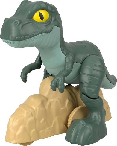 Fisher-Price Imaginext Jurassic World Dinosaur, Tyrannosaurus Rex Push-Toy with Rolling Wheels & Wiggling Motion, 5.5-inch Tall T. rex in Saudi Arabia