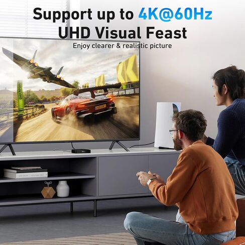 BENFEI HDMI Switch 4K@60 هرتز، محول HDMI ثنائي الاتجاه 2 مدخل 1 مخرج، 1 مدخل 2 مخرج، يدعم 4K 3D HD 1080P متوافق مع Firestick، Xbox PS4 Roku HDTV in Saudi Arabia