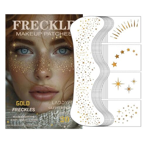 20 Pcs Halloween Makeup Decorations,DIY Halloween Glitter Freckles Face Tattoos Stickers,Sparkle and Waterproof halloween Rave Accessories Face Paint Makeup Kit for Women, Kids, Party Supplies in Saudi Arabia