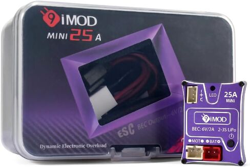 25A مصقول صغير ESC لـ 1/18 TRX4M محوري SCX24 RC ترقية الزاحف، 2-3s LiPo Micro RC ESC (أرجواني) in Kuwait