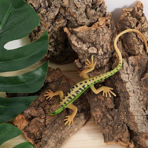 DOITOOL 4 قطع لحاء الفلين للزواحف، مسطحات الفلين لحاء الزواحف لخلفية Terrarium، تسلق حصيرة ديكور الموائل للعنكبوت السحلية الحرباء السلحفاة تحمل التنين in Kuwait