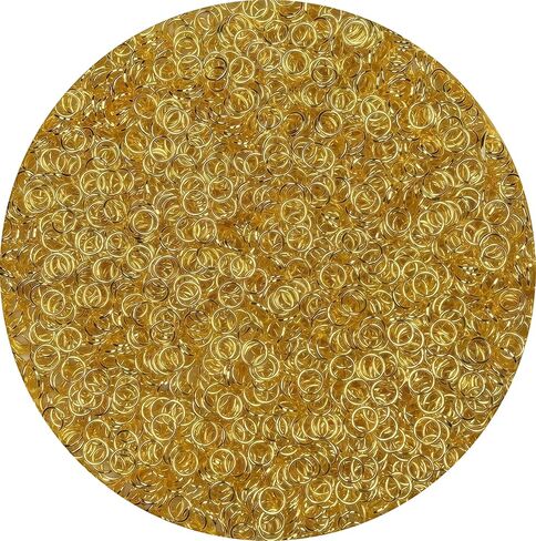 1500 Pcs 7mm Open Jump Rings Gold Plated, Jump Rings for Jewelry Making Single Ring Bulk for DIY Craft Earring Necklace Bracelet (Gold, 7mm) in Saudi Arabia
