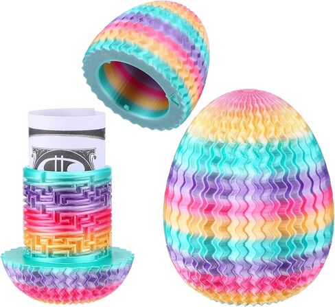 6 Pcs Easter Egg Puzzle Box Money Puzzle Box for Cash Gift with Hidden Compartments Present for Easter Birthdays & Special Occasions 2026 Creative Gift Ideas (Colorful) in Saudi Arabia