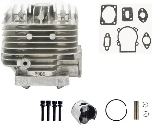 مجموعة مكبس ورأس الأسطوانة 29cc لـ 1/5 HPI KM ROVAN Baja Losi 5ive T FG BM GoPed RedCat متوافق مع 30.5CC FLMLF Zenoah CY ROVAN in Kuwait