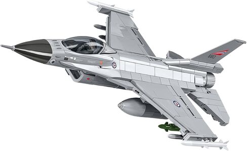 COBI Armed Forces SU-57 Felon Aircraft F-16AM Fighting Falcon Plane in Saudi Arabia