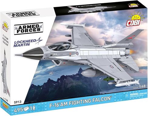COBI Armed Forces SU-57 Felon Aircraft F-16AM Fighting Falcon Plane in Saudi Arabia