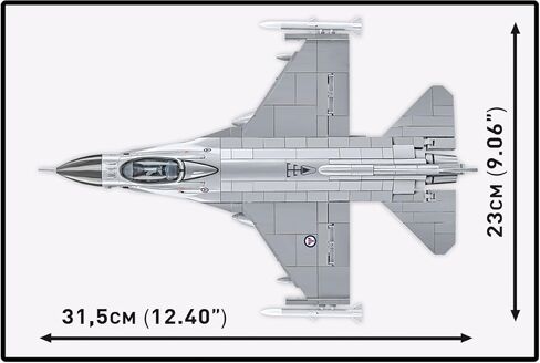 COBI Armed Forces SU-57 Felon Aircraft F-16AM Fighting Falcon Plane in Saudi Arabia