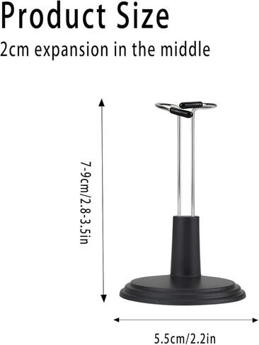 WCHOSOZH 8Pcs Adjustable Doll Stands, Action Figure Stands with Expandable Waist, Support Bracket Doll Racks for 4"-8" Dolls, Display Holder Accessories for Craft Party (15cm, Black) in Saudi Arabia