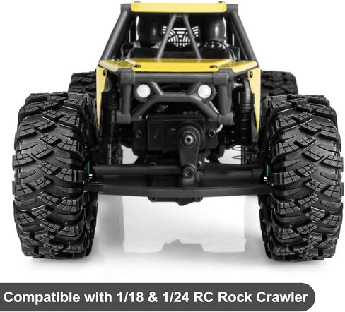 1.3" Crawler Tires Soft Rubber 1.3 RC Tires with Foam Insert for 1/18 TRX4M 1/24 SCX24 FCX24 RC Crawler Car Upgrade (4PCS) in Saudi Arabia