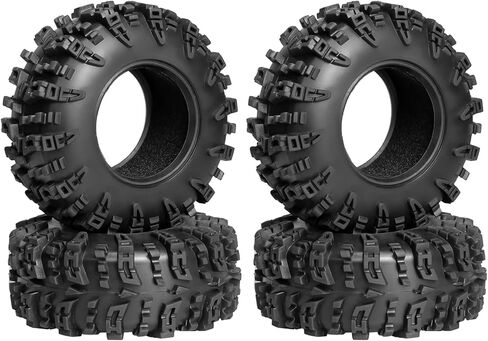 1.3" Crawler Tires Soft Rubber 1.3 RC Tires with Foam Insert for 1/18 TRX4M 1/24 SCX24 FCX24 RC Crawler Car Upgrade (4PCS) in Saudi Arabia