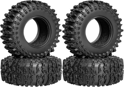 1.3" Crawler Tires Soft Rubber 1.3 RC Tires with Foam Insert for 1/18 TRX4M 1/24 SCX24 FCX24 RC Crawler Car Upgrade (4PCS) in Saudi Arabia