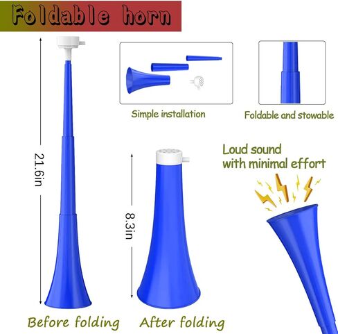 Blue Party Noisemaker Horn, Plastic Celebration Noise Maker for Parties and Events in Saudi Arabia