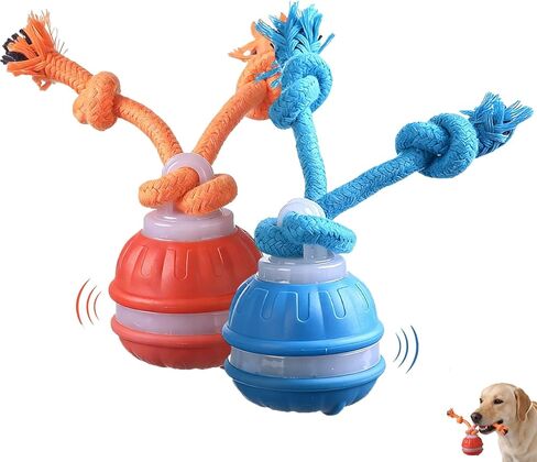 Interactive Dog Toys,Upgraded Motion Activated Rolling Dog Ball Toy for Small/Medium Dogs,Smart Automatic Rolling Toy with USB Rechargeable,Interactive Dog Balls(2PCS) in Saudi Arabia