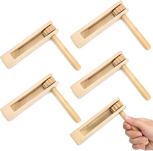 4 Pack Wooden Ratchet Noise Maker, Spinning Rattle Ratchet Instrument, Traditional Mexican Matraca Enquipment for Graduation, Parties, Football Events, Party Favors, Sporting Events in Saudi Arabia