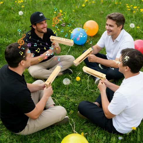 4 Pack Wooden Ratchet Noise Maker, Spinning Rattle Ratchet Instrument, Traditional Mexican Matraca Enquipment for Graduation, Parties, Football Events, Party Favors, Sporting Events in Saudi Arabia