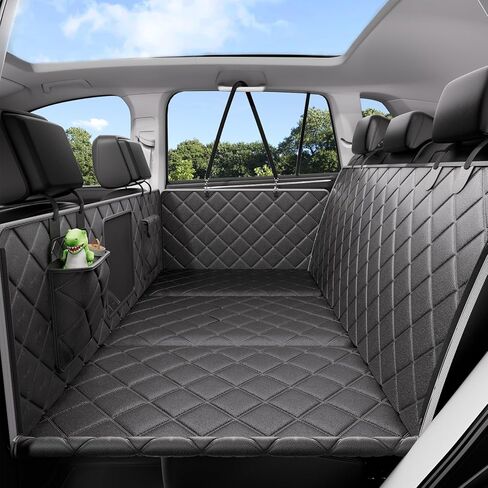موسع المقعد الخلفي للكلاب، غطاء مقعد سيارة مقاوم للماء للكلاب للمقعد الخلفي مع قاعدة صلبة، أرجوحة كلب شديدة التحمل للسيارة، مقاومة للخدش غير قابلة للانزلاق، مادة مطورة، سيارات الدفع الرباعي، شاحنة سيدان متوسطة الحجم، رمادي in Kuwait