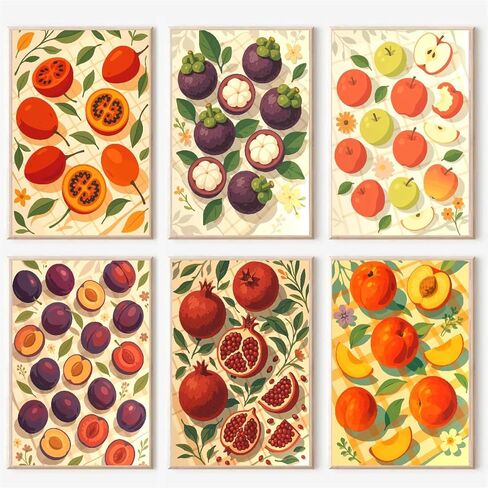 pchmcu 6 Pack Valentine's Day Paint by Numbers Kit for Adults Beginner,Easy Love Paint by Number on Canvas,Acrylic Oil Watercolor Painting kit Arts and Crafts for Lover Room Wall Decor(8x12 inch) in Kuwait