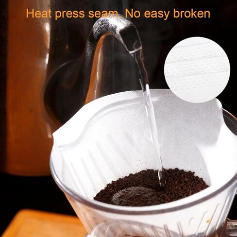 25 Pack 10" Deep Fryer Oil Filters Non Woven Cooking Oil Cones Strainer Maple Syrup Beeswax Filter Disposable White Grease Kitchen Filters for Hotels Restaurants Cafes Food Trucks in Kuwait