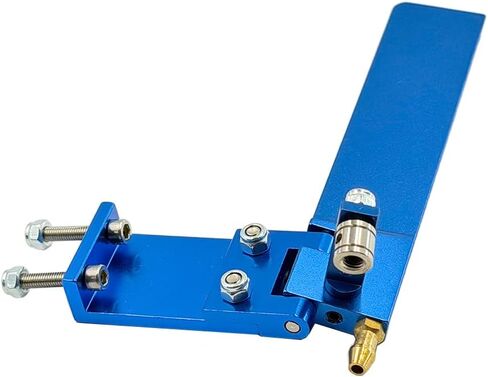 1PC RC Boat Aluminium Alloy Rudder with Water Inlet Pick Up Absorbing Steering for RC Boat Ship Building Part (75mm Blue) in Saudi Arabia